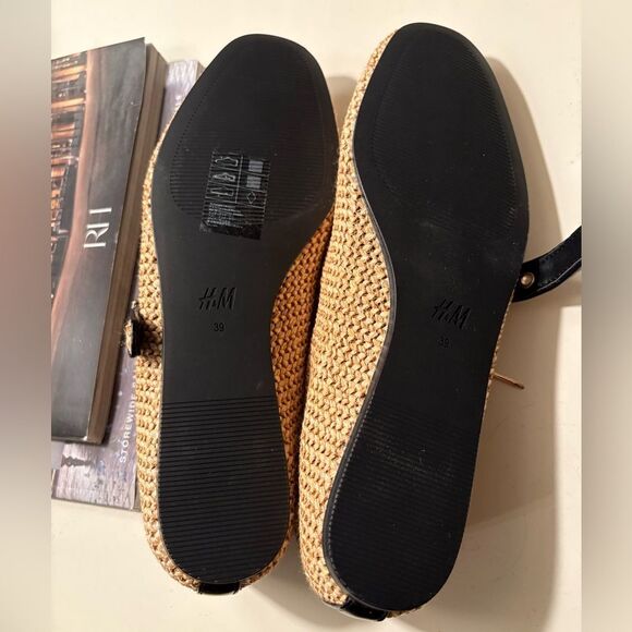 H&M Raffia Braided Ballet Flats NWT - Picture 8 of 8
